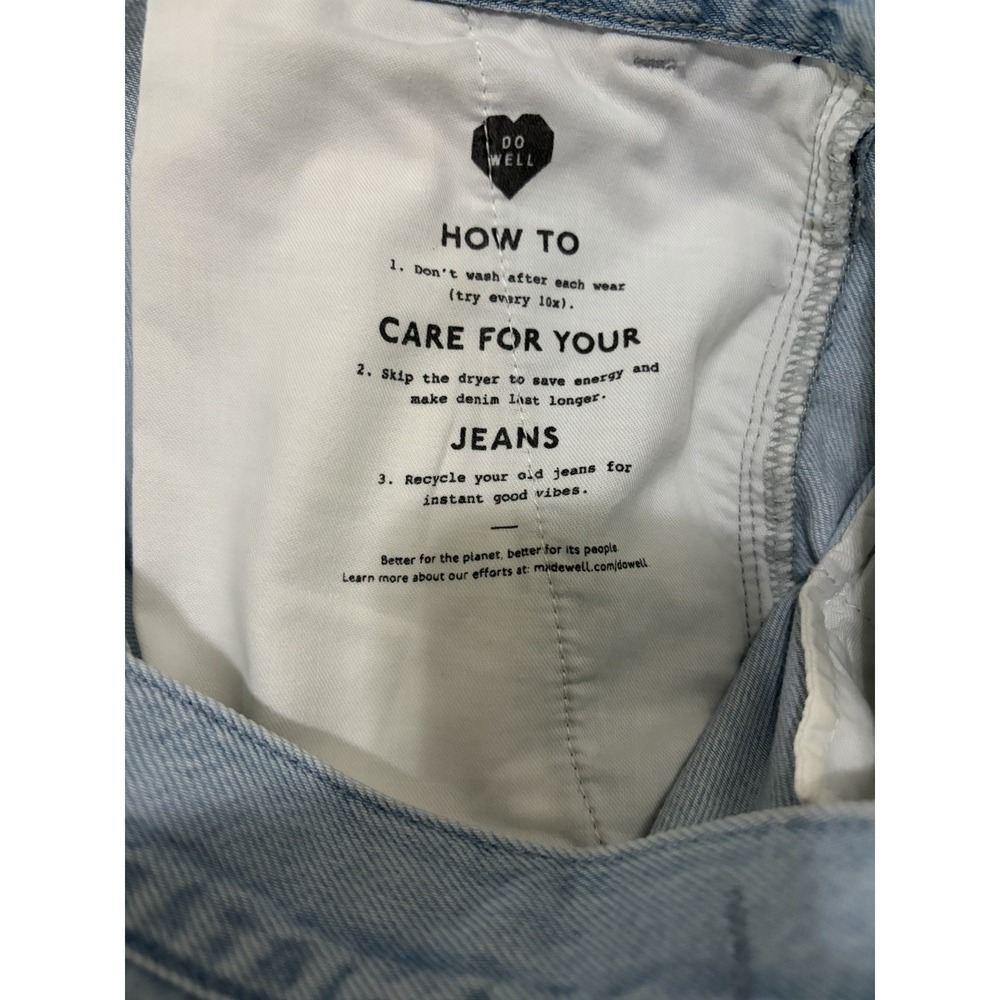 Madewell Harlow High Rise Wide Leg Jeans Light Wash Denim Women’s 27 Relaxed - Picture 4 of 9